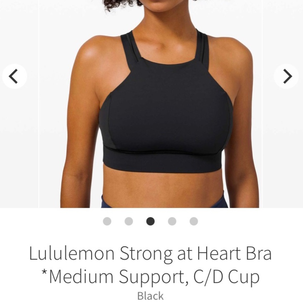 Lululemon Strong at Heart sports bra